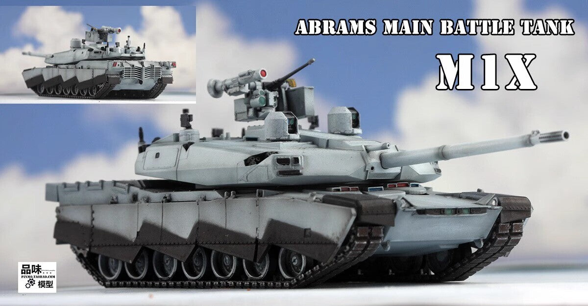 AM 1/72 U.S. M1X Abrams Tank Finished Painted Model Toys Ornaments New
