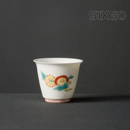 Kiln White Porcelain Teacup Kung Fu Tea Set Single Cup Porcelain Master Cup