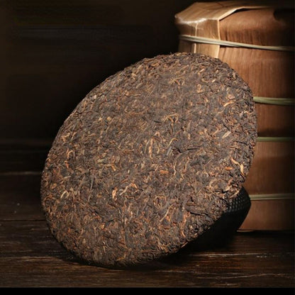 357g Yiwu Ripe Puerh Tea 2020 Year Old Tree Pu-erh Cooked Tea Yunnan Pu'er Tea