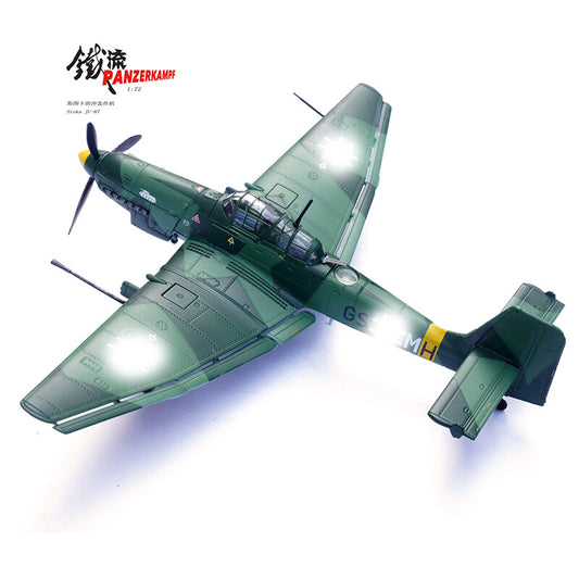 1/72 Stuka JU87G1 1st Dive Bomber Battalion 10th Anti-tank Squadron Alloy Model