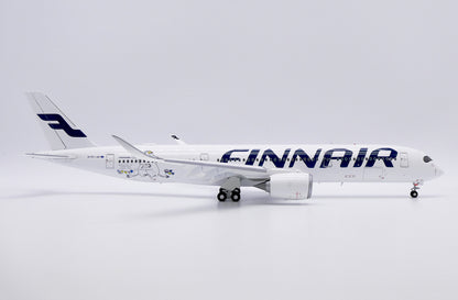 1:200 34CM JC Wings FINNAIR AIRBUS A350-900XWB Flap Down Airplane Diecast Model