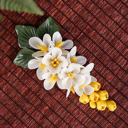 Zen Ceramic Hand-kneaded Floral Incense Stick Tea Ceremony Ornaments Home
