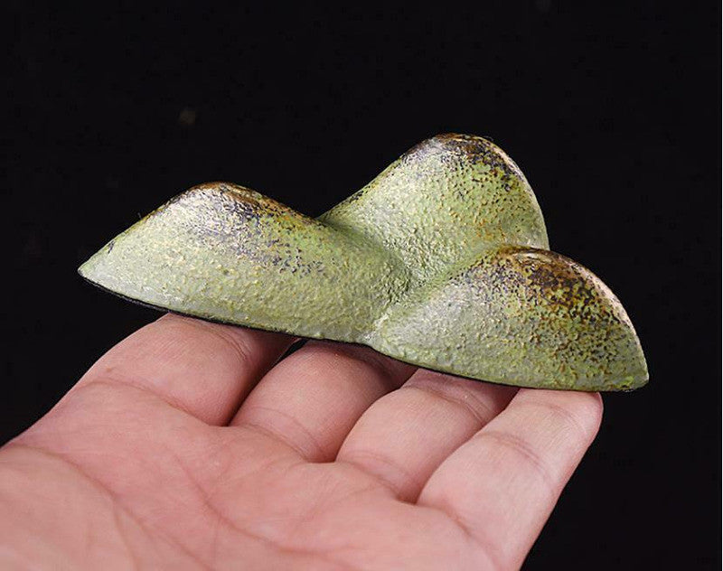 1pc Japanese Peak Metal Paperweight Brush Rest Calligraphy Painting Sumi-e Tool