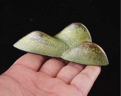 1pc Japanese Peak Metal Paperweight Brush Rest Calligraphy Painting Sumi-e Tool
