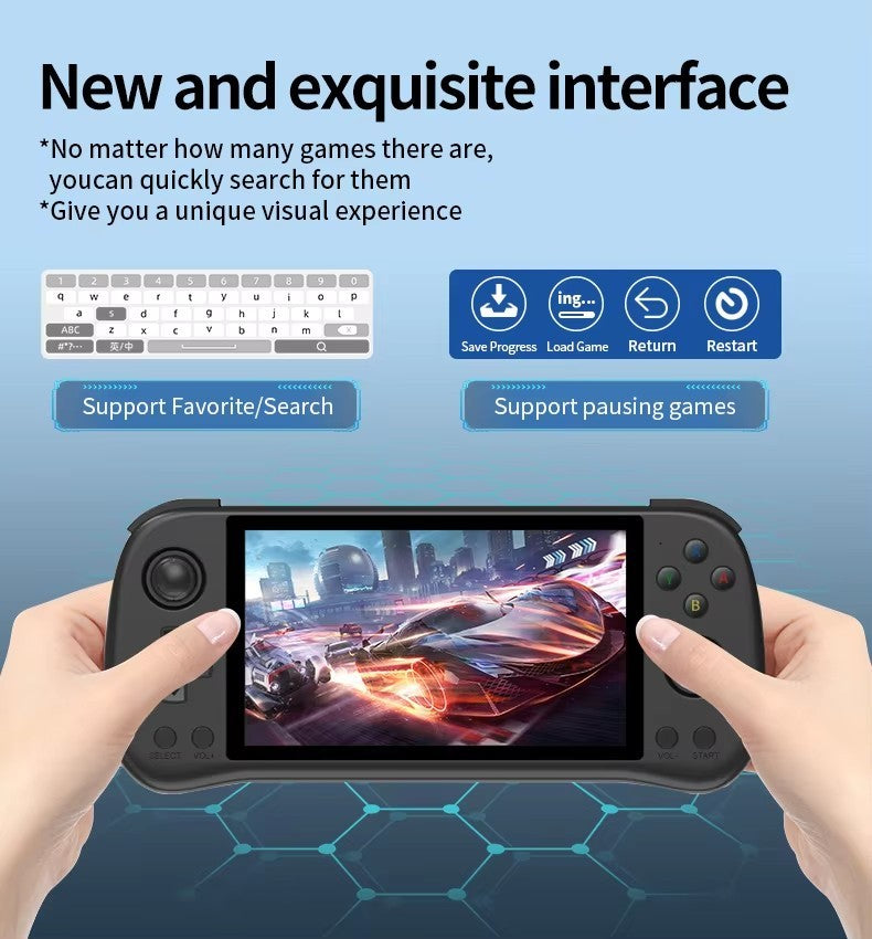 Powkiddy X55 64GB -256GB SD : Retro Handheld Game Console 5.5 inch Screen