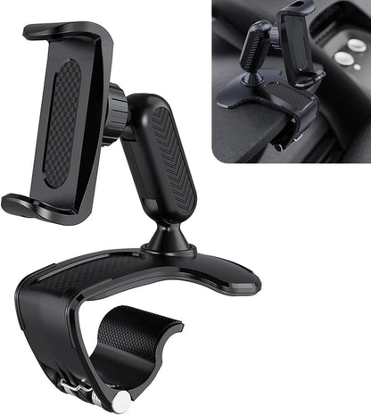 360° Rotatable Car Phone Holder – Adjustable Spring Clamp for 4.7"-6.5" Smartpho