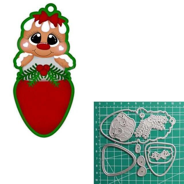 Cutting Dies Gingerbread Layering Dies Craft Scrapbooking Card Making