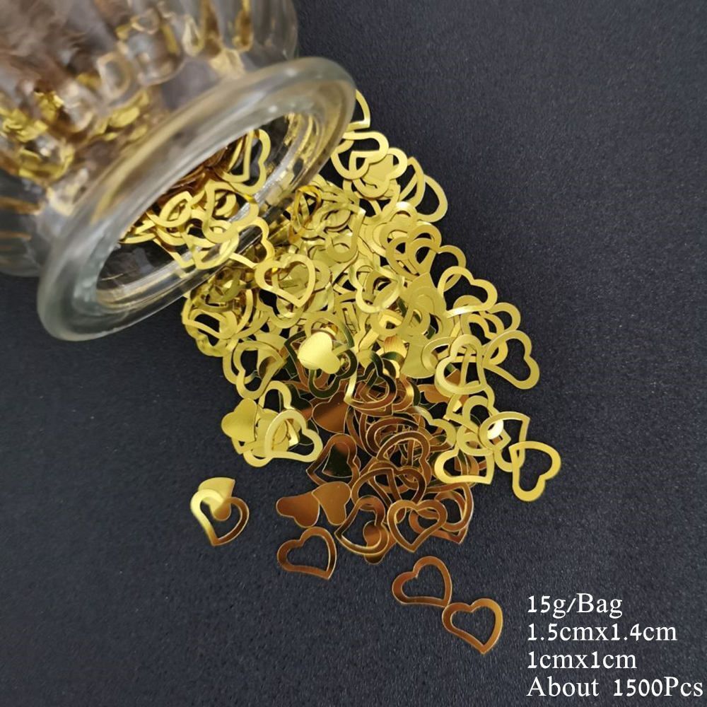 Confetti 15g Church Wedding Golden Pigeon Sequin Cross Bible Table Scatter Decor