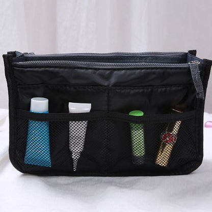 Large Cosmetic Storage Bag Nylon Travel Makeup Organizer Handbag Tote Travel Bag