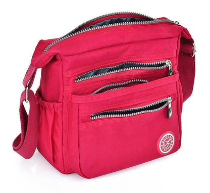 Casual Tote Nylon Shoulder Bag Polyester Fashion Solid Zipper Travel Crossbody