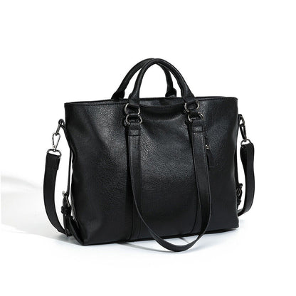 Soft Leather Handbag Shoulder Bag Crossbody Satchel Large Capacity Messenger Bag