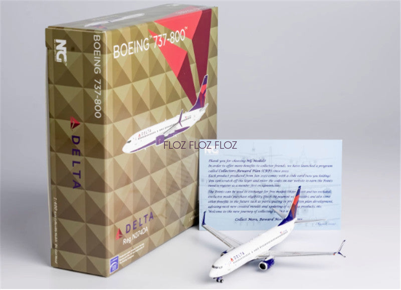 NG Models for DELTA for Boeing B737-800 N374DA 1:400 Aircraft Pre-built Model