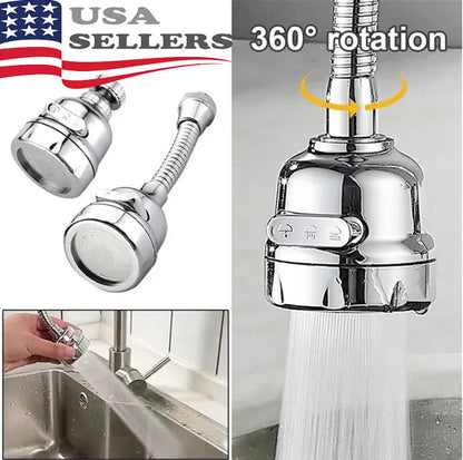 360 Degree Rotating Faucet Movable Kitchen Tap Head Water Saving Nozzle Sprayer