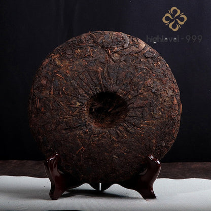 357g Ripe Pu'er Tea Cake 2008 Menghai Nannuoshan Aged Mountain Compressed Tea