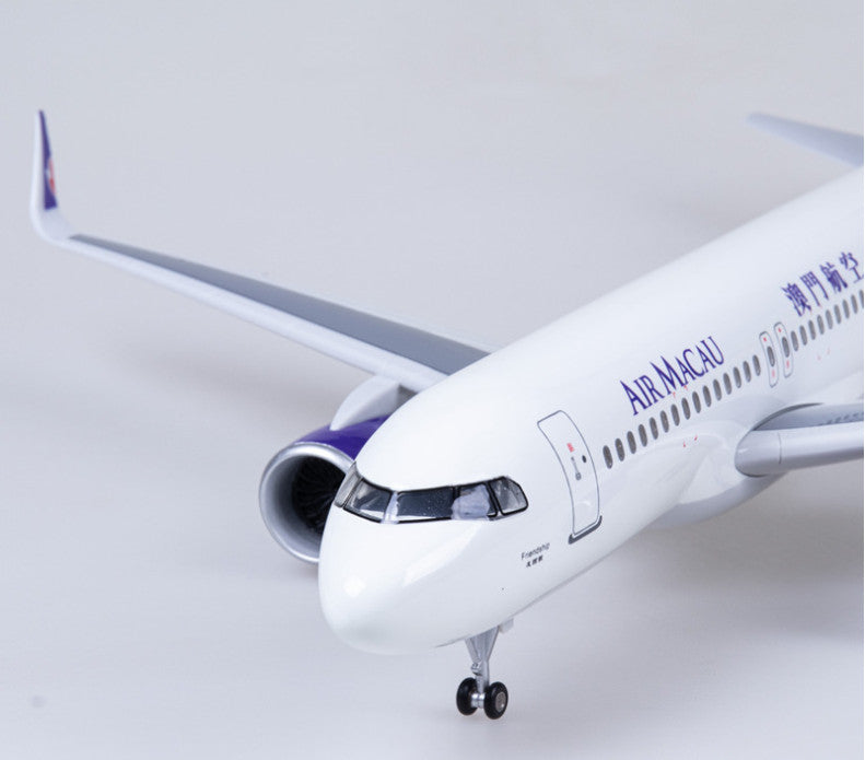 47CM 1:80 AIR MACAU AIRBUS A320neo Airplane Landing Gears Resin Aircraft Model