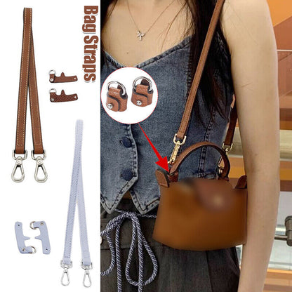PU Leather Bag Shoulder Strap Replacement Free Punching Modification Accessories