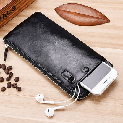 Zipper Mobile Phone Bag Wallet Large Cell Phone Case Slot Card Purse Traveling