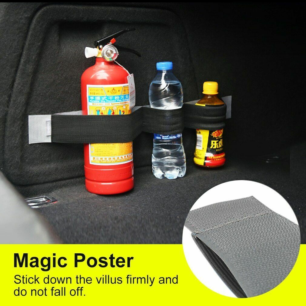 Car Trunk Organizer Elastic Belt 1pc Practical Fixed Storage Stowing Sticky Tape