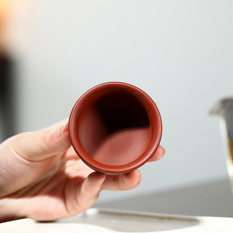 2pcs/lot Chinese Real Yixing Zisha Dahongpao Clay Tea Cup Marked Master Cup 50ml