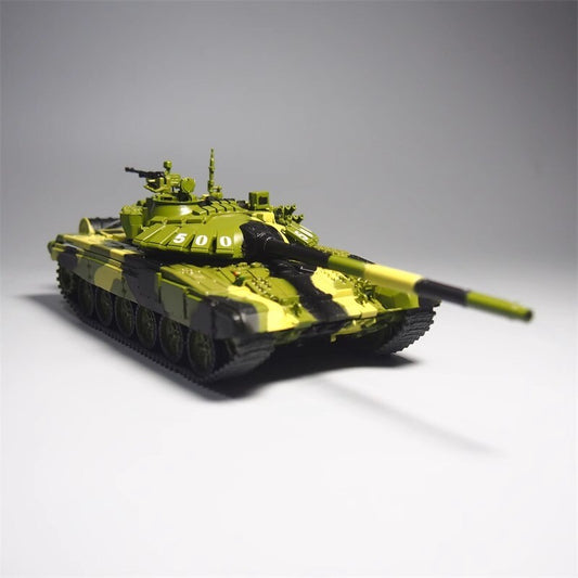 1:43 Main Battle Tank Alloy Simulation Military Ornaments Desktop T72b3 Model