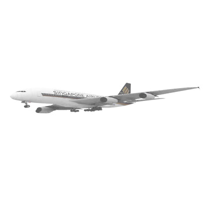1/120 A380 Singapore Airline Civil Airliner Paper Plane Aircraft Unassembled
