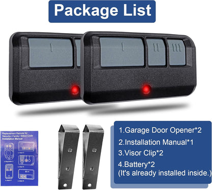 2 for Universal Chamberlain Craftsman Liftmaster Genie Wayne Dalton Stanley Line