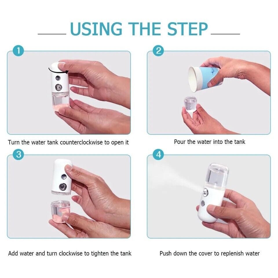 Vaporizador Facial Spa Limpieza Facial Profunda Sauna Poros Rociador Hidratante