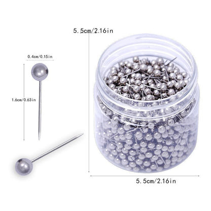 Push Pin 1000Pcs Round Head Steel Point Gold Bulletin Board Map Thumb Tacks 4mm