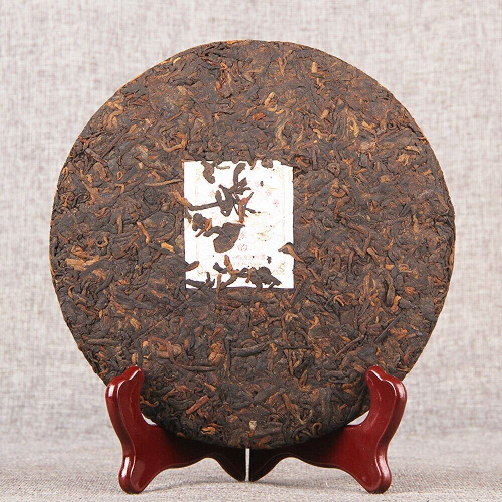 2008 Shu Pu-erh Tea Palace and The Charm of Time Qi Zi Bing Ripe Puer Tea 357g