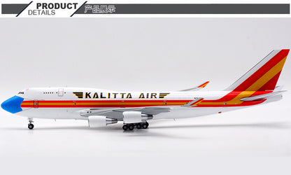 1:200 JC Wings Kalitta Air Boeing B747-400F Airplane Diecast Aircraft Model