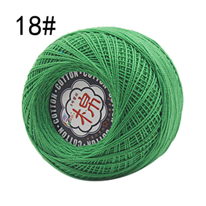 Hot Sale 50g Soft Cotton Thread Yarn Knitting Crochet Lace Embroidery Yarn