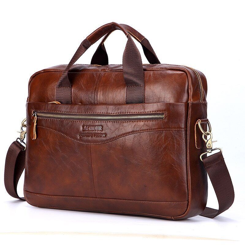 Men Genuine Leather Handbags Leather Travel Bags Men's Crossbody Shoulder Bag