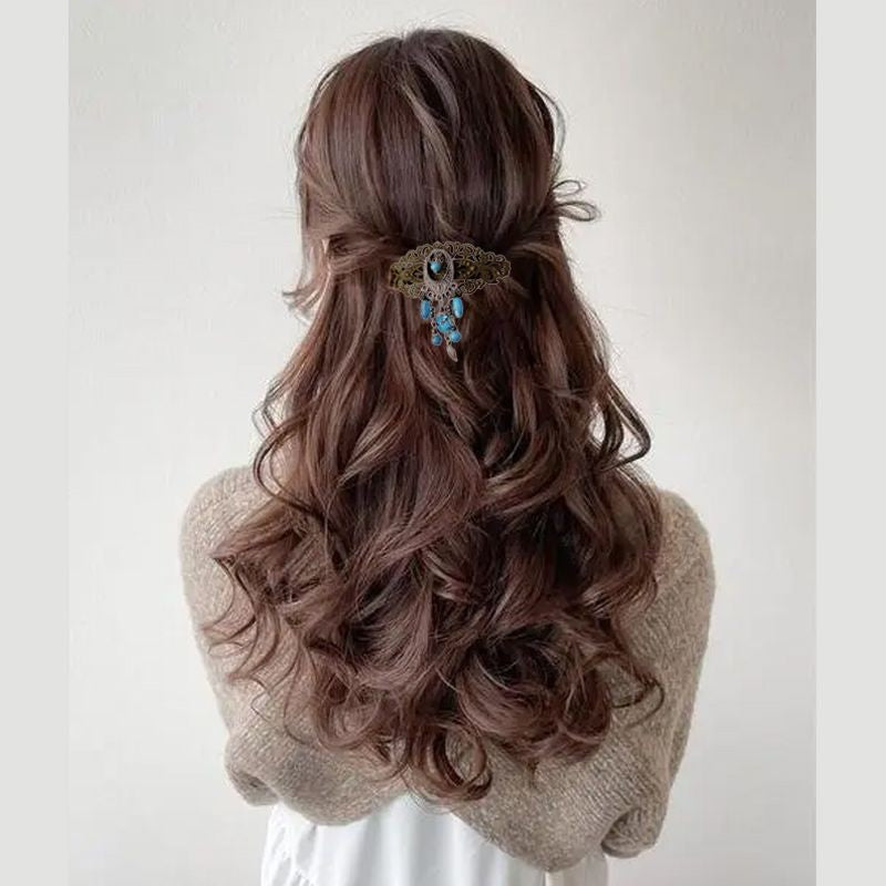 Victorian Vintage Tassel Hair Clip Spring Barrette Original Design