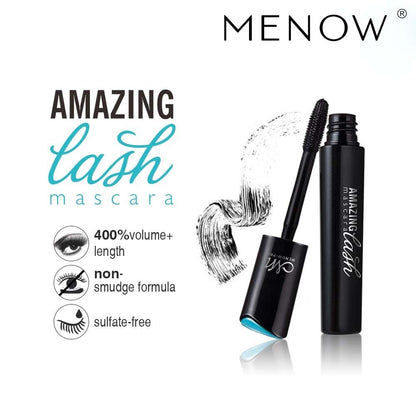 MENOW Brand Cosmetic Natural Black Lengthening Silicon Brush Professonal Mascara