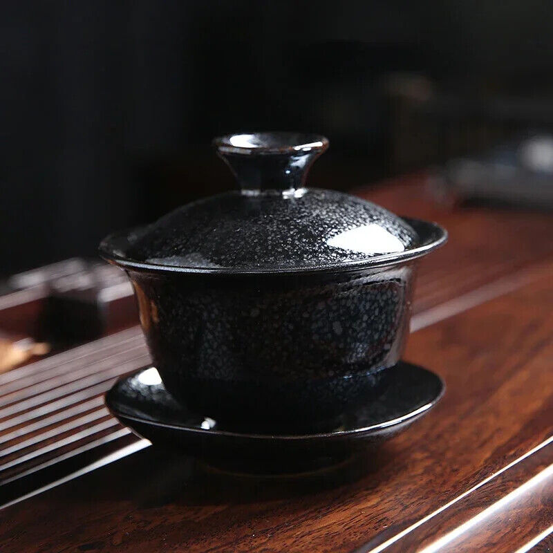 Yixing Ceramic Gaiwan Teacup Tea tureen Bowl Japanese Retro Home set Drinkware