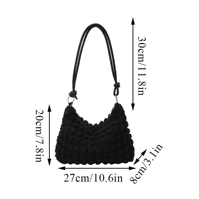 Armpit Bag Underarm Lightweight One Shoulder Bags Small Cotton Square Purse 1PC