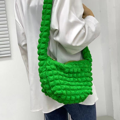 Puffy Crossbody Bags Nylon Quilted Shoulder Bag Small Tote Purses 30*24.5 CM 1PC