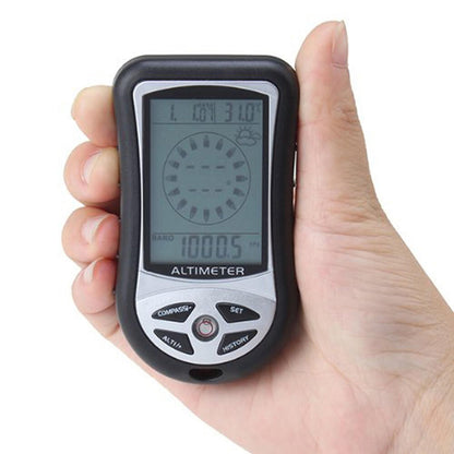8 in1 Outdoor Hiking Hunting LED Digital Compass Altimeter Barometer Thermometer