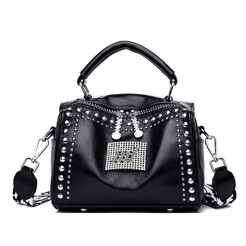 Women Leather Handbags Bag Black Crossbody Bags for Ladies Bag