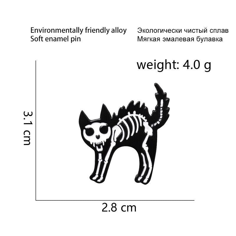 Punk Funny Enamel Brooch Lapel Funny Pin Creative Badge Collar Bag Decor Gi