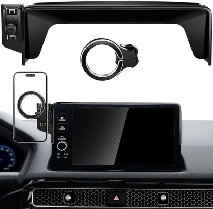 Magnetic Phone Holder for Honda Civic 11Th Gen 2022 2023 2024 2025 2026, 360° Ca