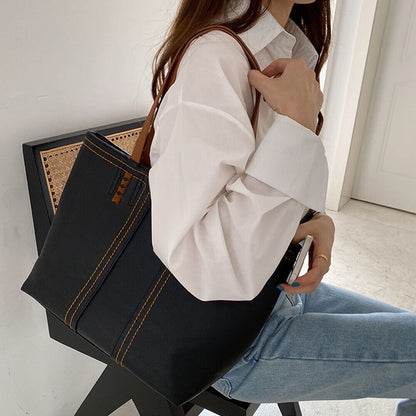 2x Women Soft Pebbled PU Leather Tote Bag Shoulder Handbag Crossbody Purse Set