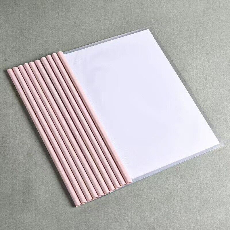 Plastic A4 Folder Draw 10pcs Rod Folder Waterproof File Bag Document Protection