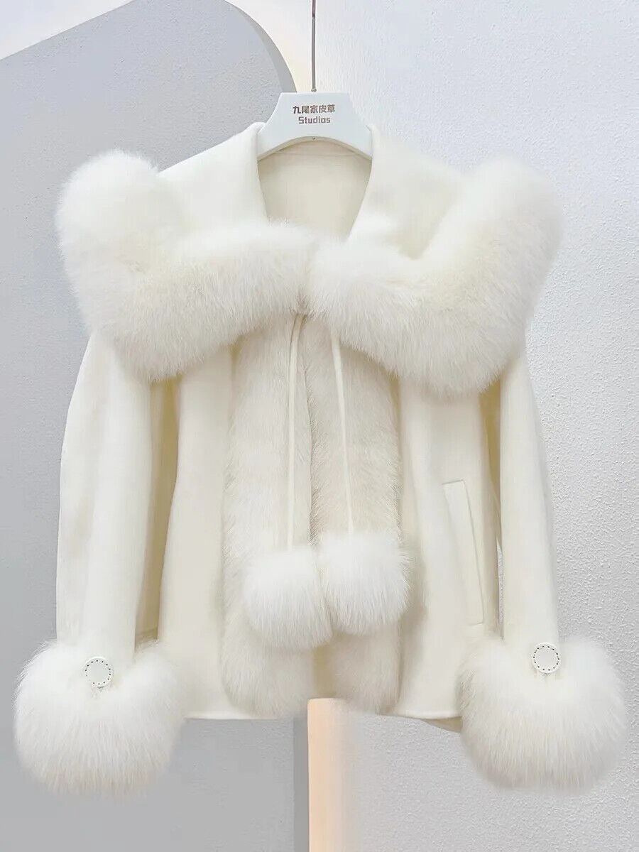 Coat Women Jacket Cute Thick Female Lace up Parkas Wollen Overcoat