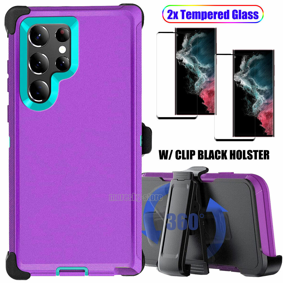 For Samsung Galaxy S22 Ultra Plus 5G Case Shockproof Clip Holster Phone Cover
