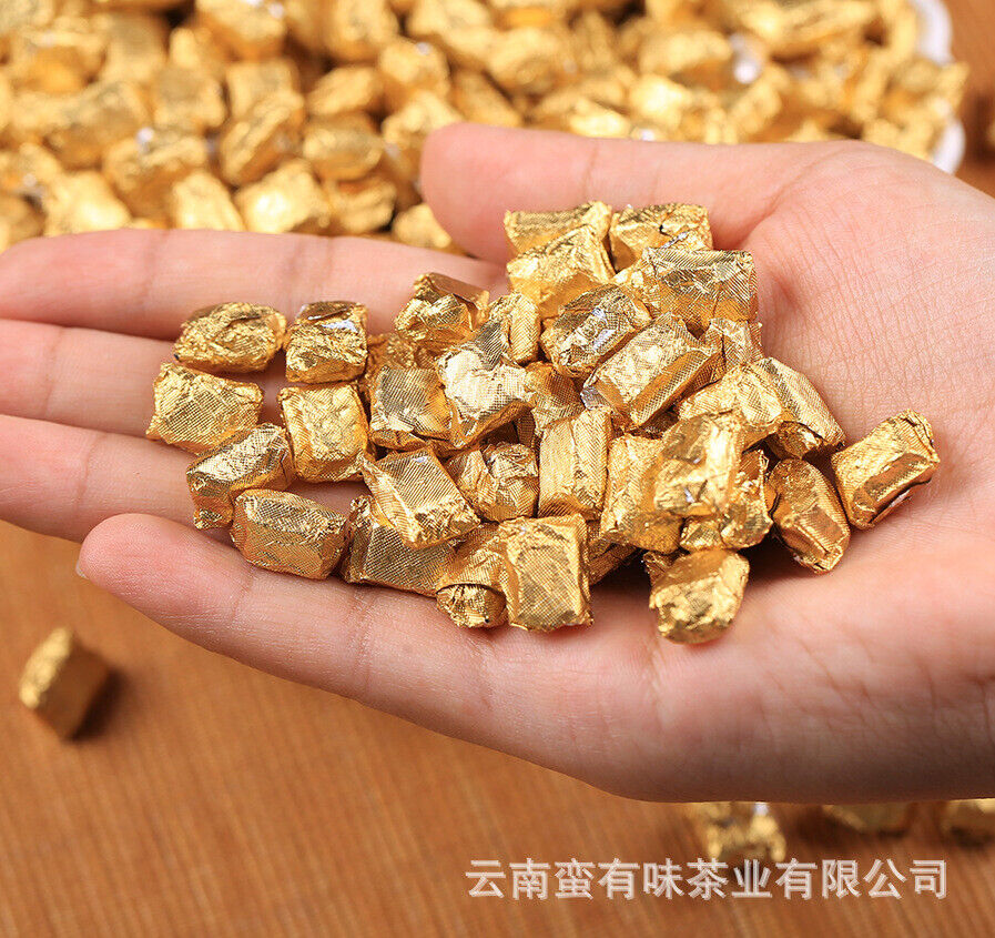500g Long Yin Puerh Tea Cream Aged Puerh Ripe Tea Instant Tea Square Tea Cream