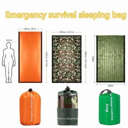Sleeping Bags Waterproof Lightweight Thermal Emergency Survival Blanket Mylar
