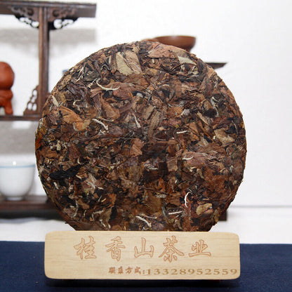 White Tea Cake LAO BAI CHA Premium Aged Fuding Shou Mei Long Life Eyebrow 350g