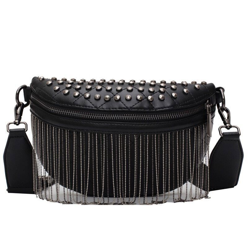 Tassel Leather Crossbody Chest Bag Women Waist Bag Woman Chest Bag Travel Pack