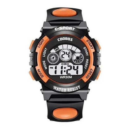 Waterproof Kids Digital Electronic Watch Children Boys Girls Sports LED Watches